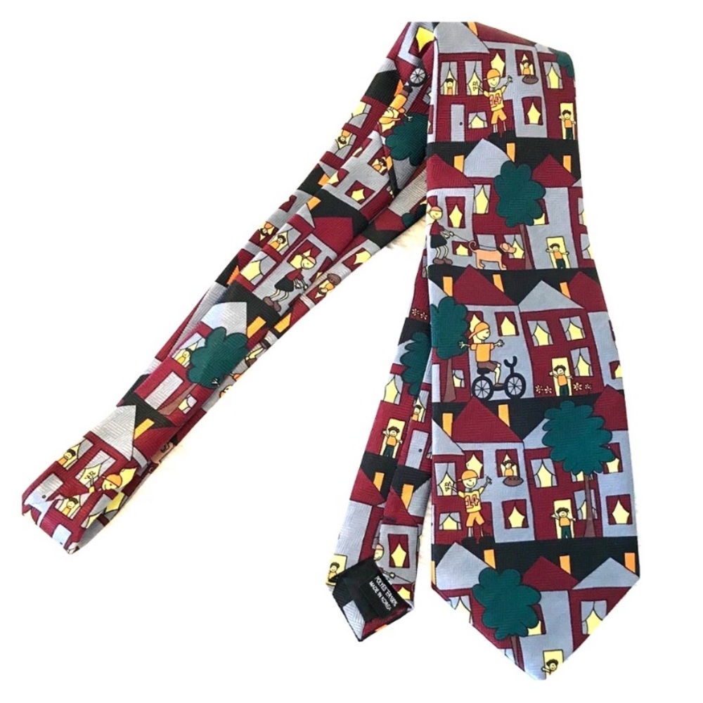 Happy Days Happy Neighborhood Beans McGee Tie Fun School Wear Career Wear